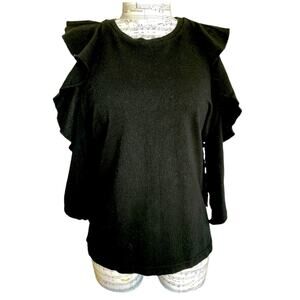 Citizens of Humanity Black Frill Tank Top size S New w Tag